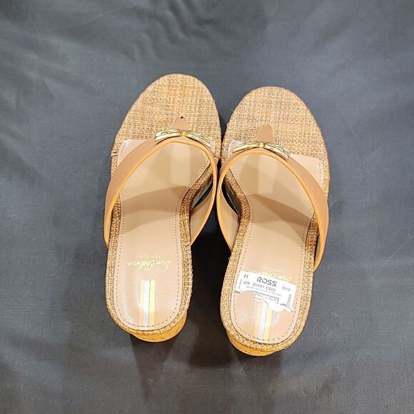 BRAND NEW SAM EDELMAN YARDLIE EMBLEM PLATFORM WEDGE SANDAL G1 - Picture 6 of 16